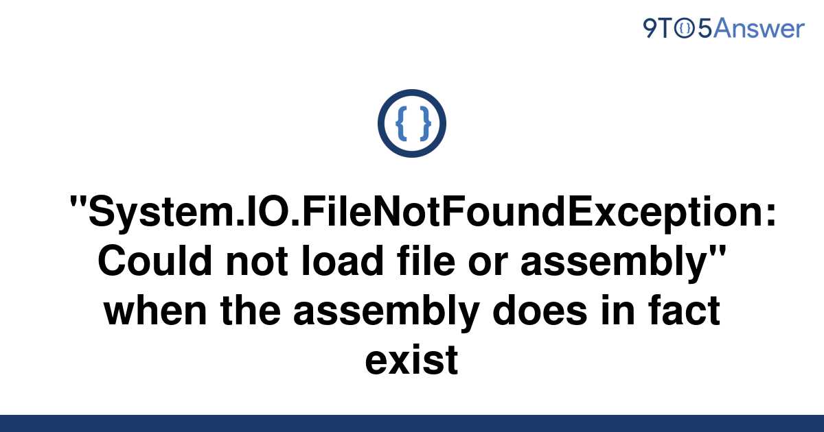 System Io Filenotfoundexception When Using File Exists Issue Hot Sex