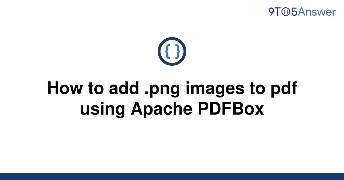 Solved How To Add Png Images To Pdf Using Apache To Answer