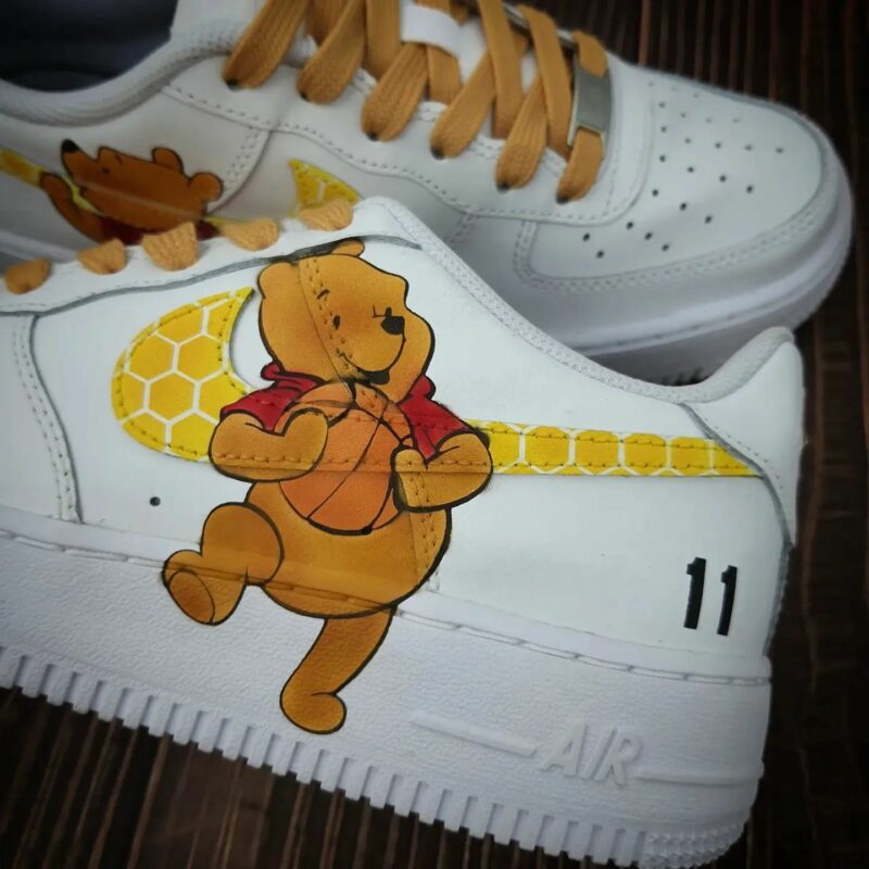 Winnie The Pooh Air Force 1 Custom Custom Hand Painted Shoes