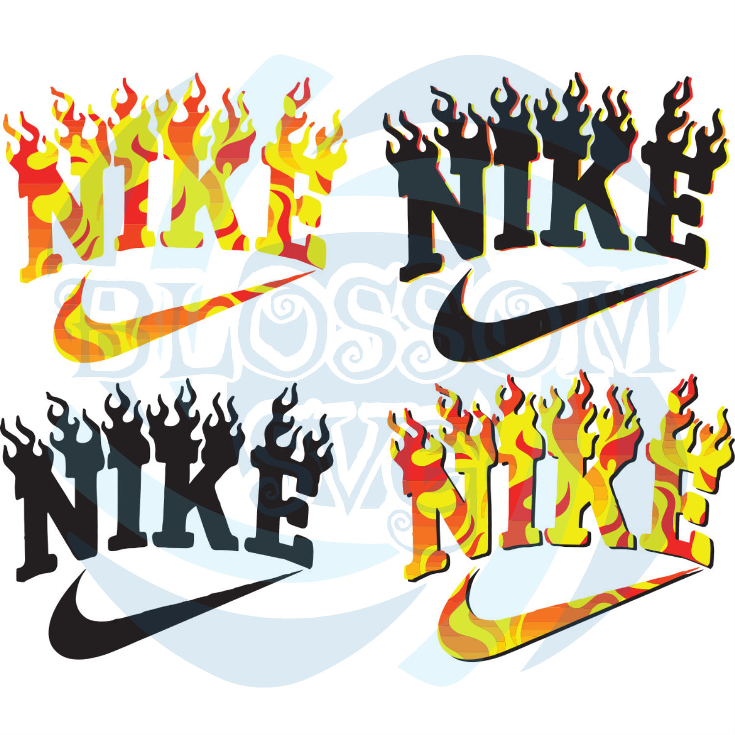 Fire Nike Logo Svg Bundle Trending Svg Nike Logo Svg Nike Svg Nike