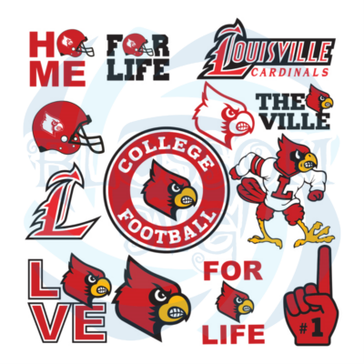 Louisville Cardinals Bundle Svg Sport Svg Louisville Cardinals Svg