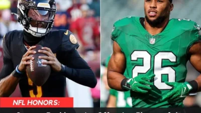 NFL Honors: Saquon Barkley wins Offensive Player of the Year, while Jayden Daniels is top rookie