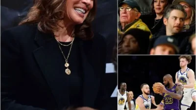 BREAKING: Kamala Harris' final humiliation as former VP sits in the cheap seats at Lakers game... and 'nobody even cared'