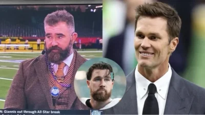 BREAKING: Tom Brady Roasts Travis Kelce Over Super Bowl Focus, Suggesting ‘If He Had Focused on Football Instead of Taylor Swift, Chiefs Would Have a 3-Peat’; Jason Kelce Hits Back, ‘I Love Brady, But If He Had Focused on His Wife More, He’d Have a Wife Right Now’