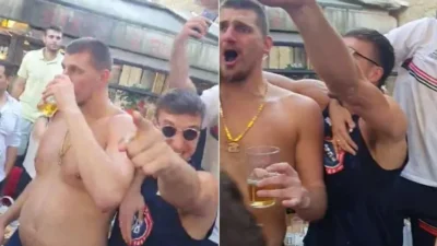 Jokić and the Fan’s Bottle of Wine: A ‘Serbian-Style’ Moment That Melted Fans’ Hearts!