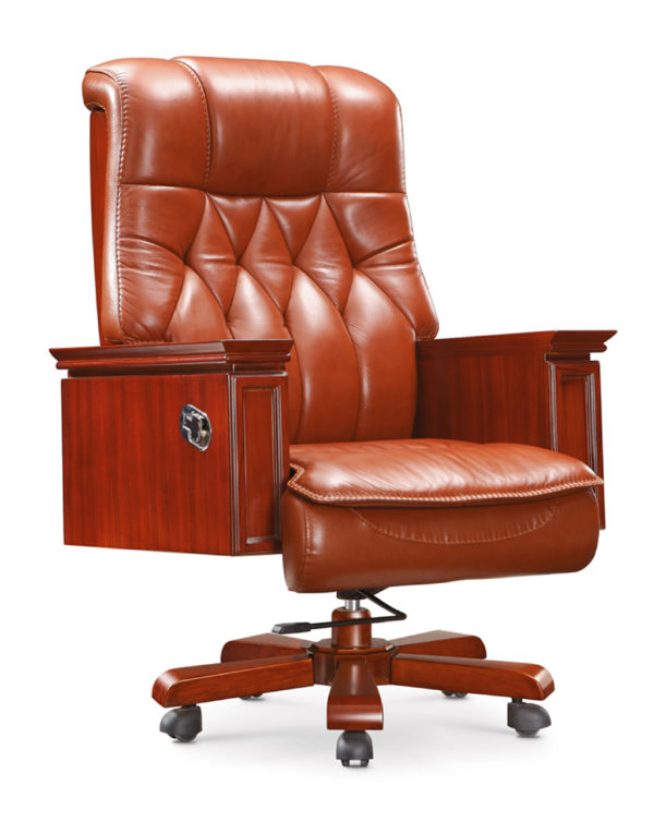 luxury wooden office chair