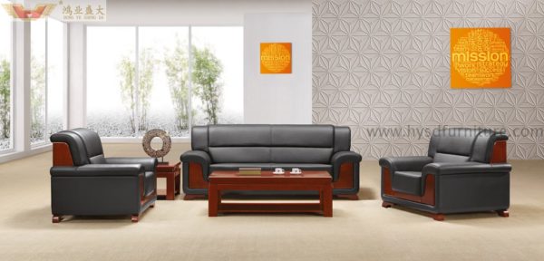 reception sofa;leather sofa