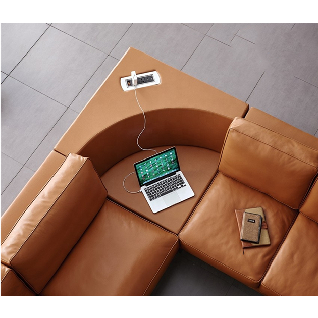 Office reception sofa used leather sofa l shaped sofa set design