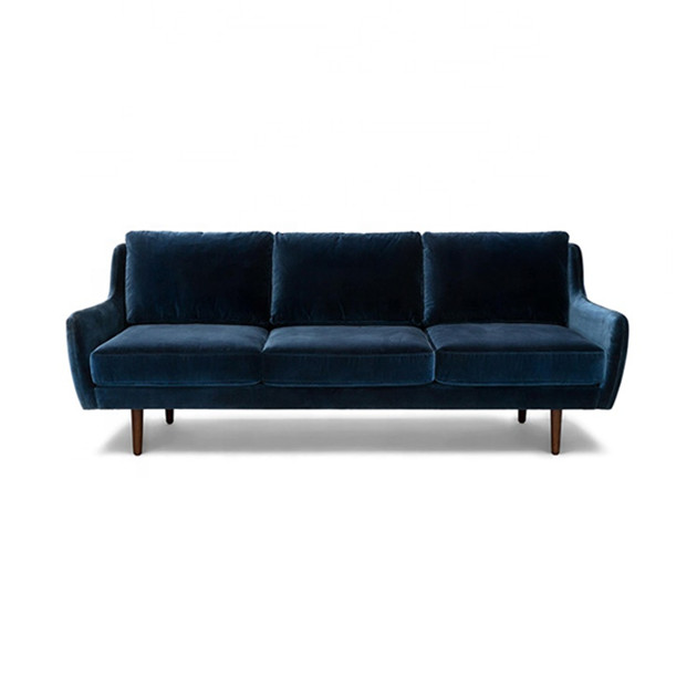 Modern sectional home furniture velvet fabric couch living room Sofa