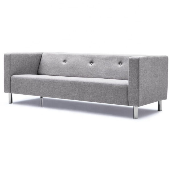 Modern fabric livingroom sofa sets import furniture from china three-seater sofa settee