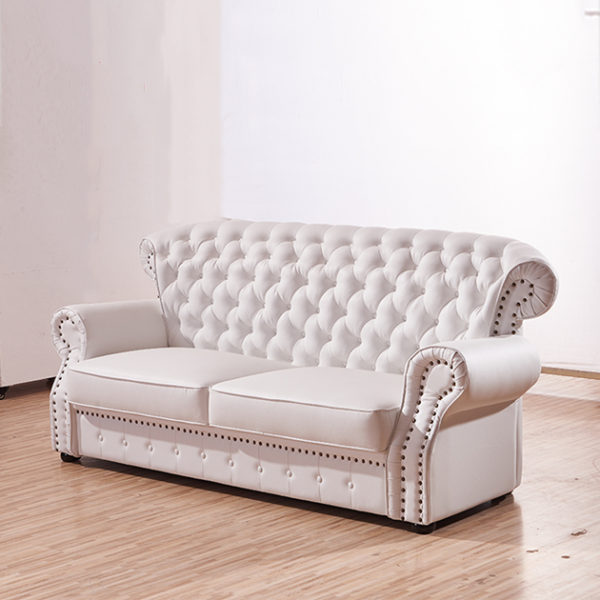 Luxury multifunctional white leather recliner sofa for wholesales