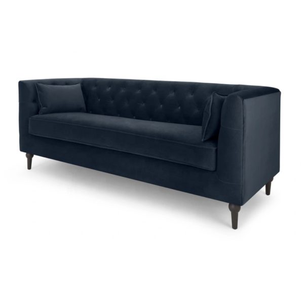 Luxury Home Furniture Navy Blue Canape Fabric Modern Couch Living Room Sofa Sets
