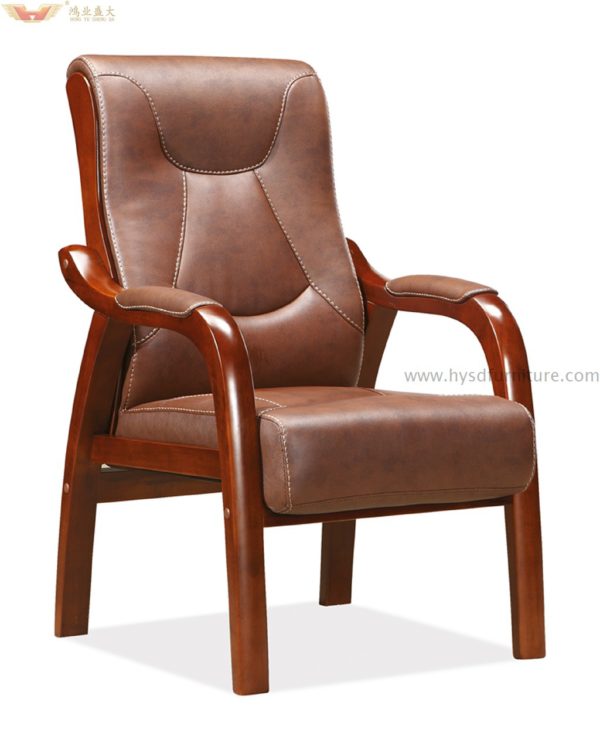 Medium back leather conference chair