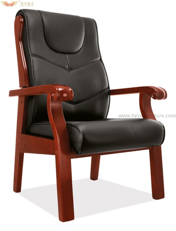 Medium back leather conference chair