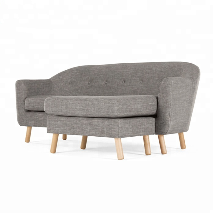 htb1o9flbmah3kvjszfpq6zhkpxan Foshan Furniture Grey Fabric Loveseat Right Hand Facing Chaise Longue Sofa