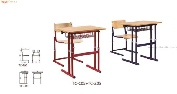 single school desk and chair