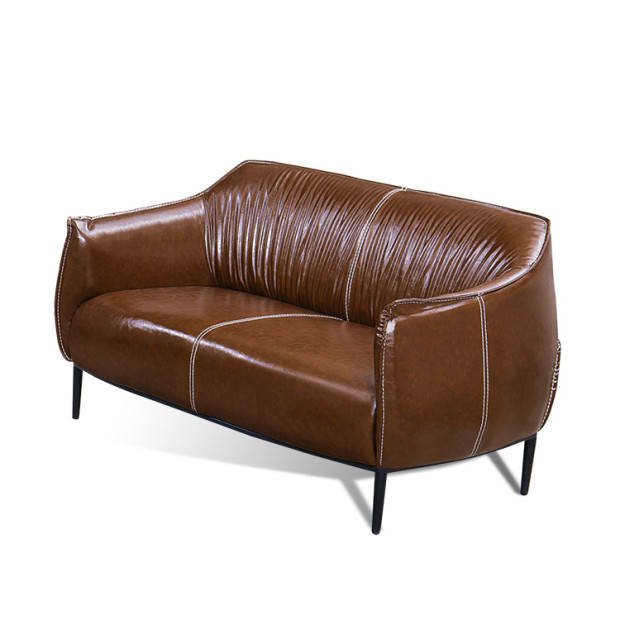 Factory price High Quality funiture Custom European Style Modern one seat leather living room sofa