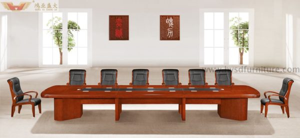 wooden meeting table