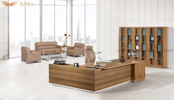 modern wooden executive desk