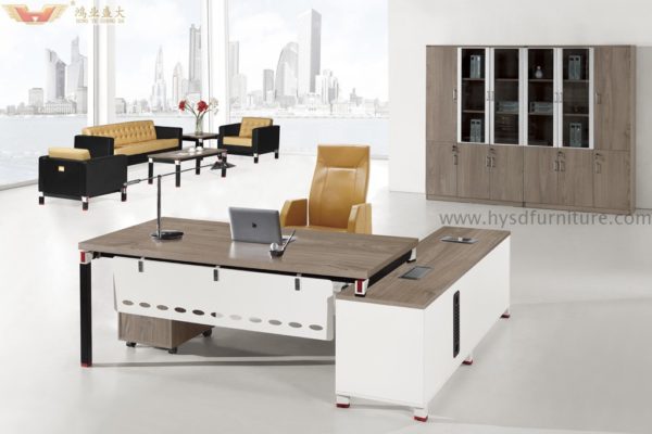 modern wooden executive desk