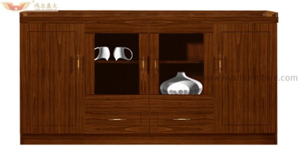 tea cabinet with two glass doors