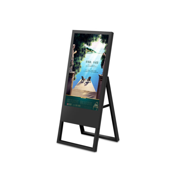 43” Foldable super thin and light portable lcd signage