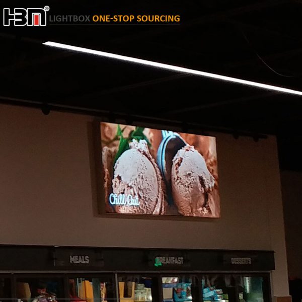 supermarket seg lightbox custom led frameless fabric light box with aluminum frame - Image 2
