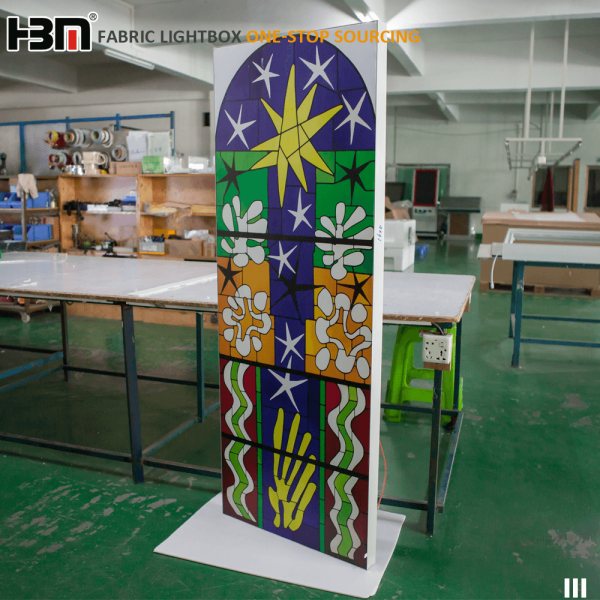 Restaurant decorated fabric display board flex banner light box - Image 2