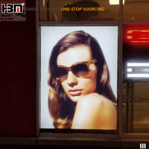 Textile Fabric Frameless Advertising Display LED Backlit Light Box For Window Display - Image 3