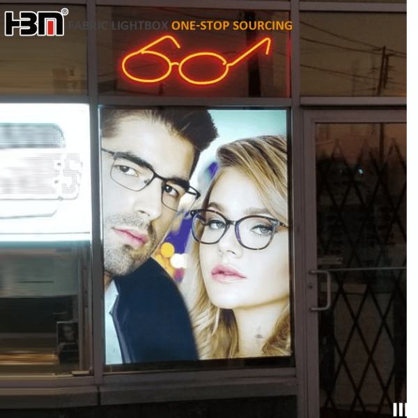 Textile Fabric Frameless Advertising Display LED Backlit Light Box For Window Display - Image 2
