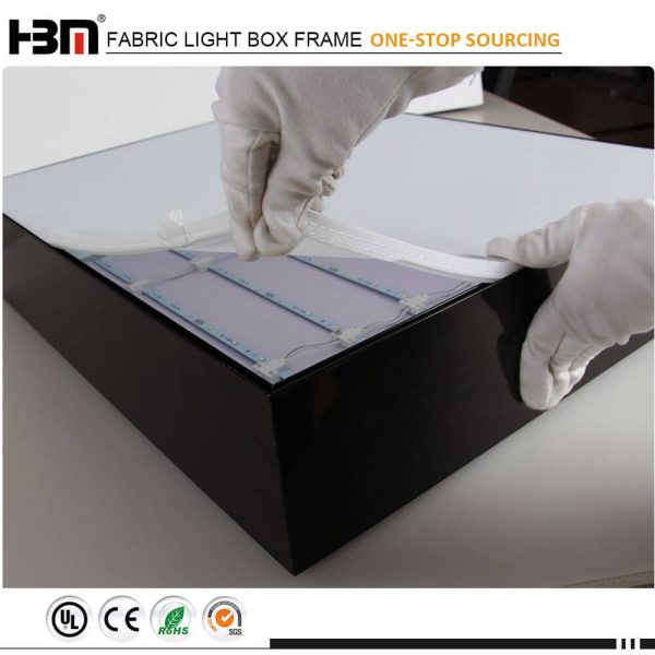 exhibition trade show signage aluminum frameless SEG photography light box LED display - Image 2