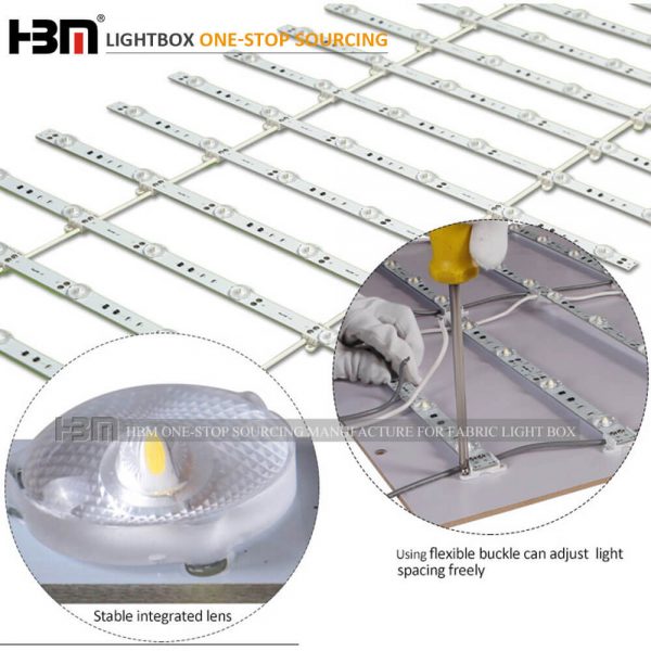 led Net/ curtain/Matrix/Lattice type backlight led strip light with lens - Image 3