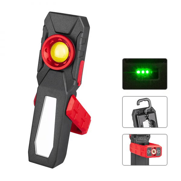 Rechargeable Magnetic Base 3W+10W LED USB Camping Working Light - Image 5