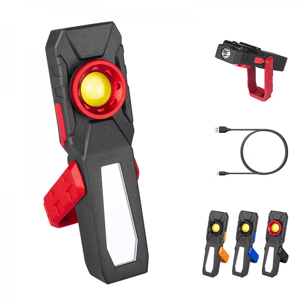 Rechargeable Magnetic Base 3W+10W LED USB Camping Working Light