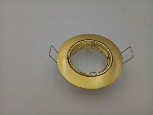 Round fixture downlight golden gu10 spotlight 60mm cutout
