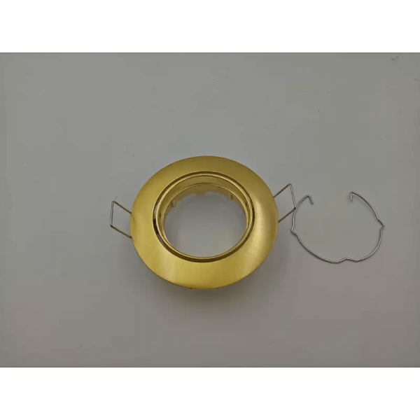 Round fixture downlight golden gu10 spotlight 60mm cutout - Image 2