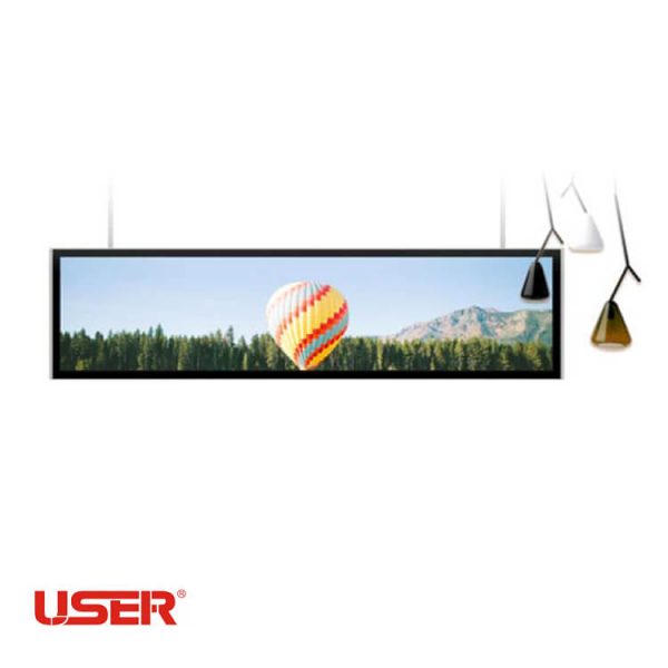 Stretched bar digital signage