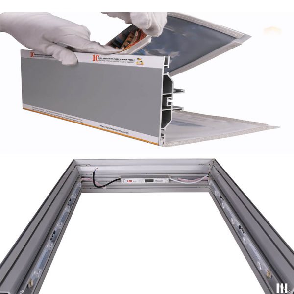 exhibition stands aluminum frames 160MM edgelit LED SEG aluminum extrusion profile