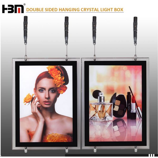 Magnetic type double side real estate signs led crystal acrylic light box for advertising display - Image 3