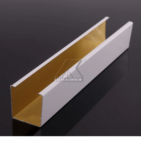 6063 Powder Coated Aluminum Extruded Pofiles Anti Acidity Fireproof For Frame - Image 3
