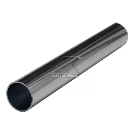 Polish Round Aluminum Extrusion Profiles / Round Aluminium Profile Silver Color