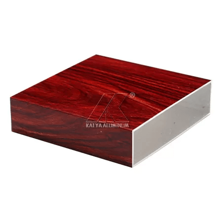 T5 Structural Wood Grain Finish Alloy / Aluminium Tube Extrusions OEM Design