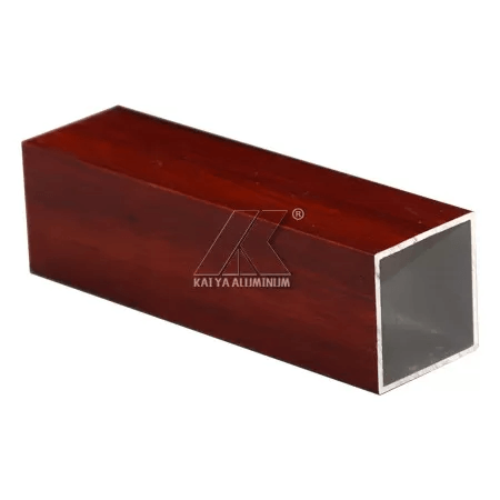 3D Wood Grain T3 - T8 Aluminium Tube Profiles Alloy Aluminium 25mm * 25mm