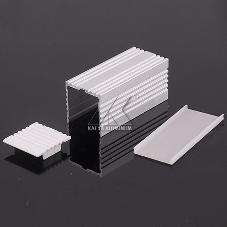 Little Scratch Aluminum LED Strip Profiles Matt Finish Milky With Caps Profile - Image 3