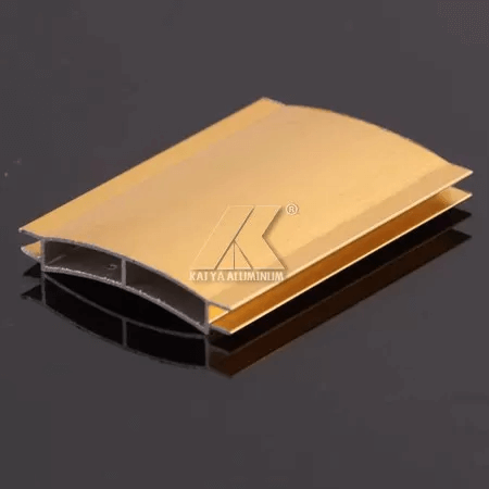 6000 Grade Roller Shutter Door Slats , Aluminum Profile Extrusions Gold Anodized - Image 2