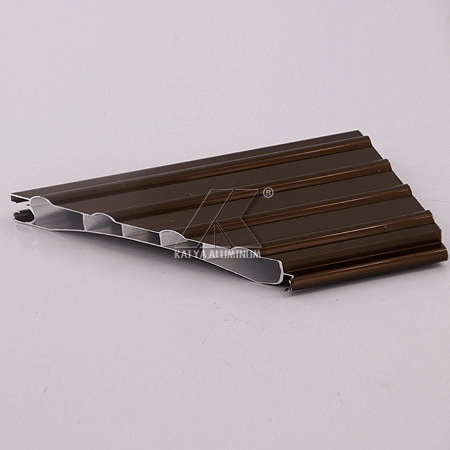 Bronze Roller Shutter Aluminium Profile Electrophoresis Surface Treatment