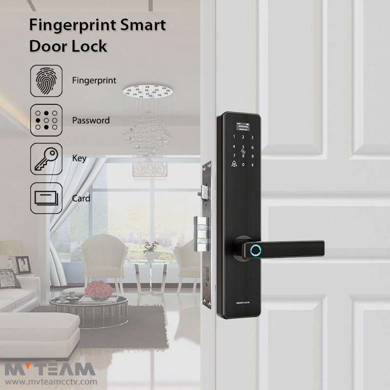 20190507155349325 High Level Battery Powered Biometric Fingerprint Scanner Door Lock For Safe with Backup Keys