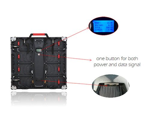 one button for both power and data signal one button for both power and data signal