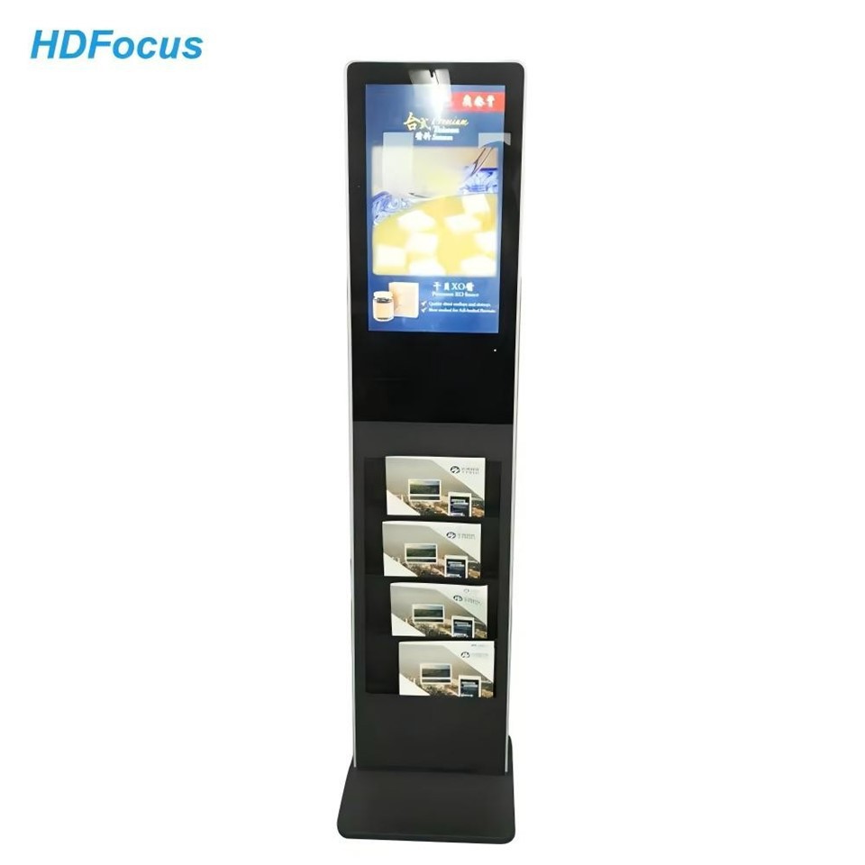 Standing Digital Signage With Brochure Holder