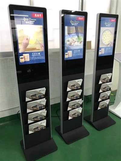 Standing Digital Signage With Brochure Holder - Image 4